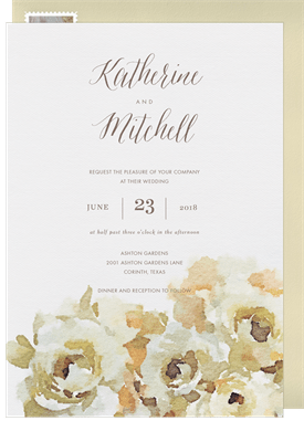 'Modern Romance' Wedding Invitation