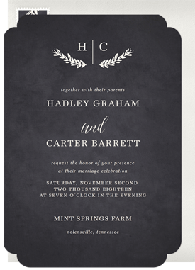 'Rustic Charm' Wedding Invitation