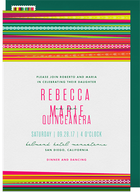 'Llama Love' Quinceañera Invitation