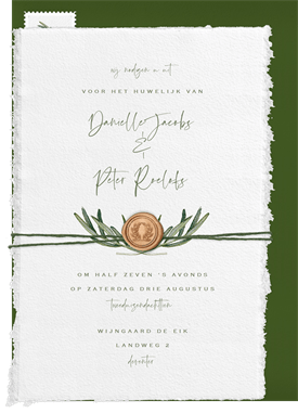 'Mediterranean Elegance' Wedding Invitation