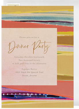 'Southwest Sunset' Entertaining Invitation