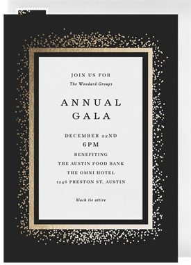 'Jewel Tone' Gala Invitation