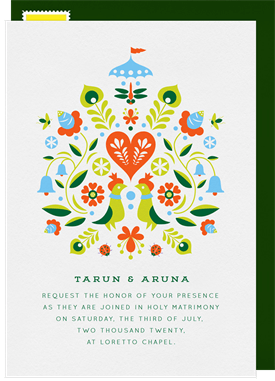 'Summertime' Wedding Invitation