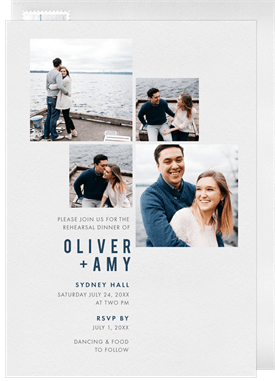 'All The Photos' Rehearsal Dinner Invitation