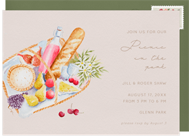 'Perfect Picnic' Entertaining Invitation