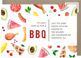 'Classic BBQ' Entertaining Invitation