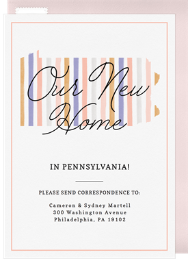 'Home Sweet Pennsylvania' Moving Announcement