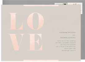 'Feminine Love' Wedding Invitation