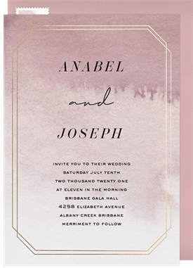 'Elegant Ombre' Wedding Invitation