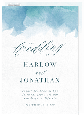 'Seaglass' Wedding Invitation