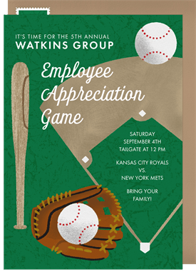 'Hey Batter Batter Swing!' Business Invitation