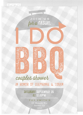 'I Do BBQ' Party Invitation