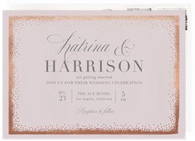 'Confetti Border' Wedding Invitation