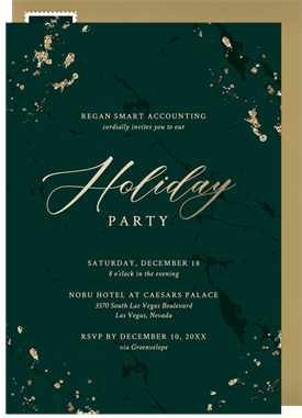 'Simply Classy' Business Holiday Party Invitation