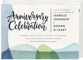 'Desert Landscape' Anniversary Party Invitation