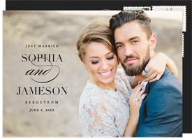 'Forever Faithful' Wedding Announcement