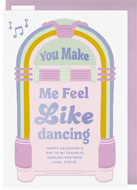 'Groovy Jukebox' Valentine's Day Card