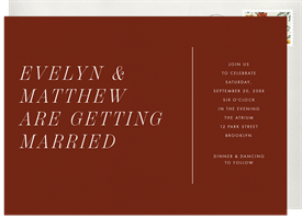 'The Essentials' Wedding Invitation