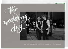 'The Day' Wedding Invitation