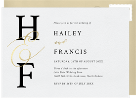 'Always & Forever' Wedding Invitation