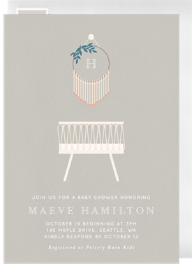 'Boho Bebe' Baby Shower Invitation