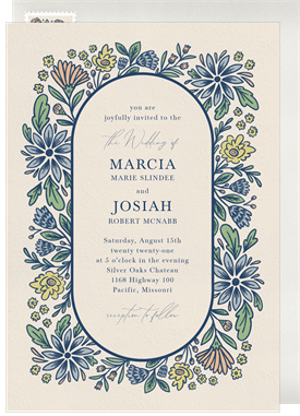 'Floral Whimsy' Wedding Invitation