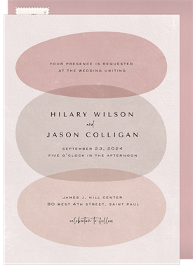 'Stones' Wedding Invitation