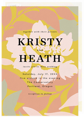 'Floral Crush' Wedding Invitation