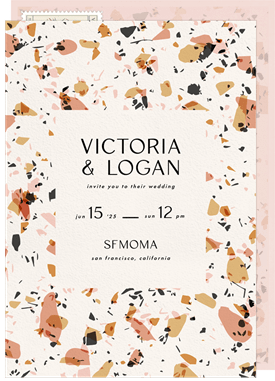 'Pattern Play' Wedding Invitation