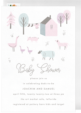 'Cozy Farm' Baby Shower Invitation