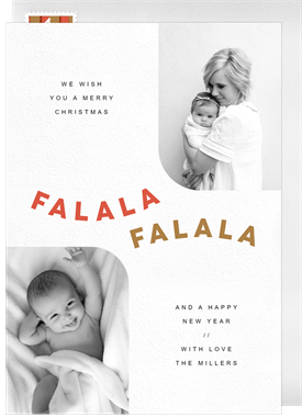 'Fa La La Curve' Holiday Greetings Card