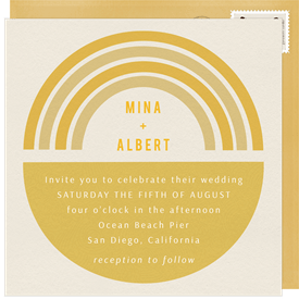 'Ombre Sunset' Wedding Invitation