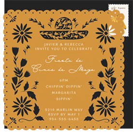 'Sweet Papel Picado' Cinco de Mayo Invitation