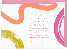 'Mod Mood' Happy Hour Invitation