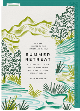 'Scenic Sanctuary' Summer Party Invitation