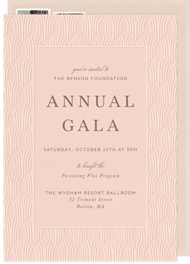 'Organic Reeds' Gala Invitation