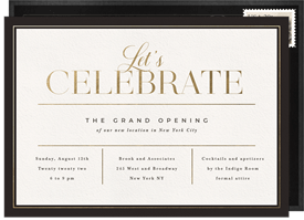 'Business Chic' Grand opening Invitation