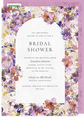 'Garden Window' Bridal Shower Invitation