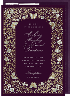 'Pearl Inlay' Wedding Invitation