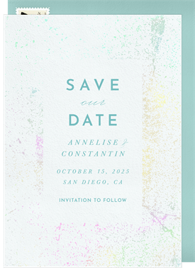 'Splash Details' Wedding Save the Date