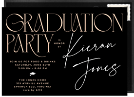 'Bold Type Grad' Graduation Invitation