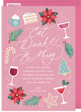 'Festive Favorites' Holiday Party Invitation