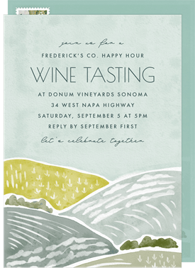 'Rolling Hills' Happy Hour Invitation