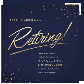 'Finally!' Retirement Invitation