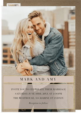 'Chic Overlay' Wedding Invitation