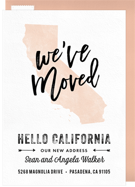 'Hello California' Moving Announcement