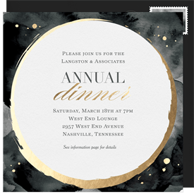 'Milestone Circlet' Dinner Invitation