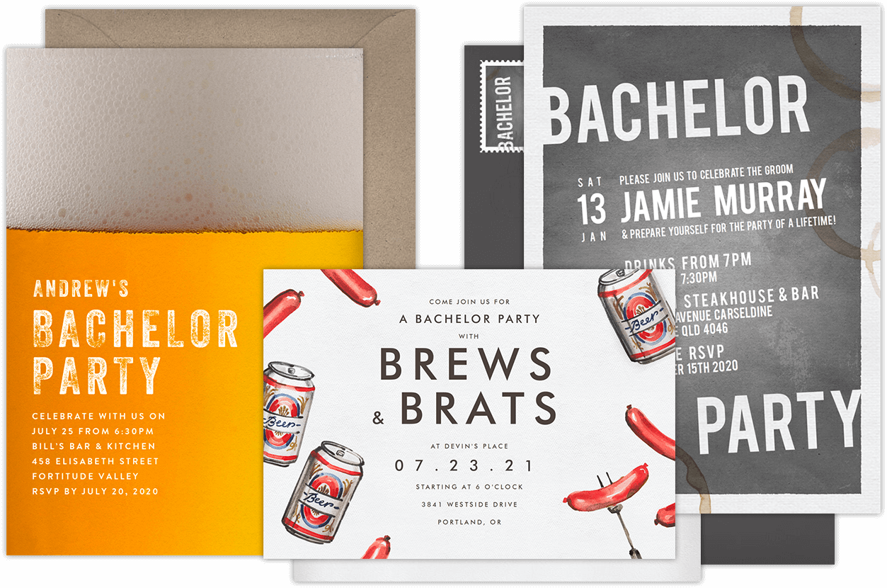 Bachelor Party Invitations