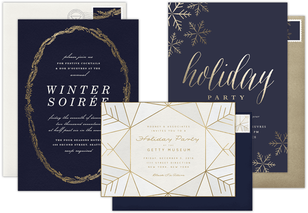 Business Christmas Party Invitations